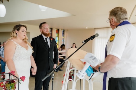 Wedding ceremony by Dr. Gerrit Rademeyer in Montagu