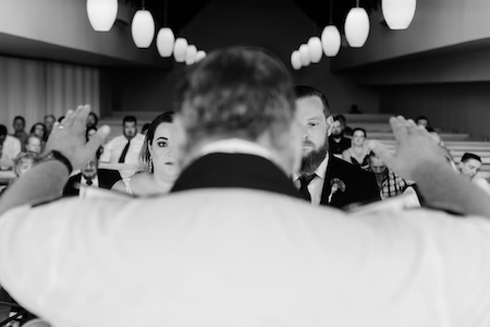 Wedding ceremony by Dr. Gerrit Rademeyer in Montagu
