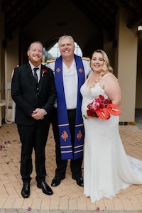 Wedding ceremony by Dr. Gerrit Rademeyer in Montagu