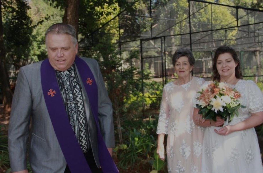 Wedding ceremony by Dr. Gerrit Rademeyer in Montagu