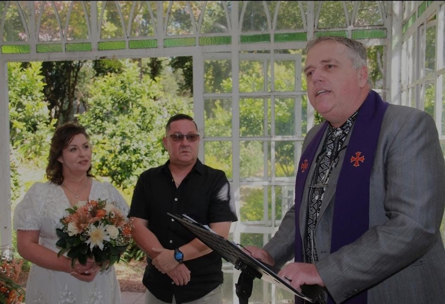 Wedding ceremony by Dr. Gerrit Rademeyer in Montagu