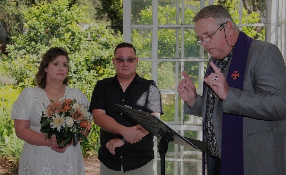 Wedding ceremony by Dr. Gerrit Rademeyer in Montagu