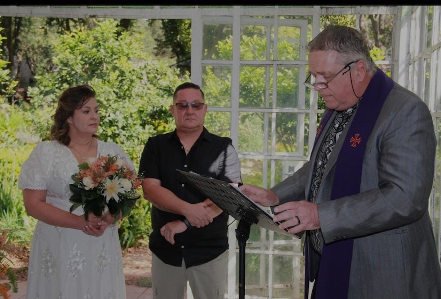 Wedding ceremony by Dr. Gerrit Rademeyer in Montagu