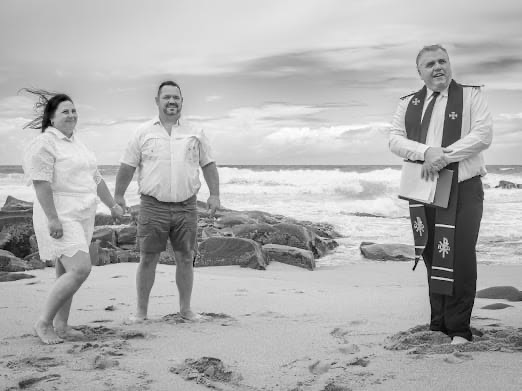 Wedding ceremony by Dr. Gerrit Rademeyer in Montagu