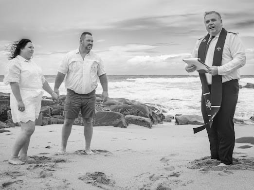 Wedding ceremony by Dr. Gerrit Rademeyer in Montagu