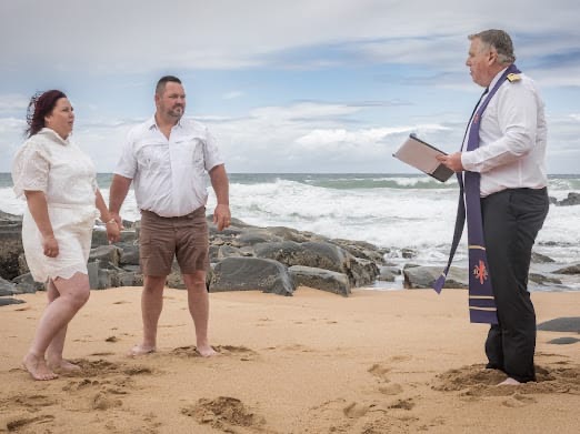 Wedding ceremony by Dr. Gerrit Rademeyer in Montagu