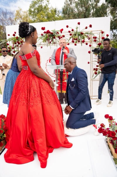Wedding ceremony by Dr. Gerrit Rademeyer in Montagu