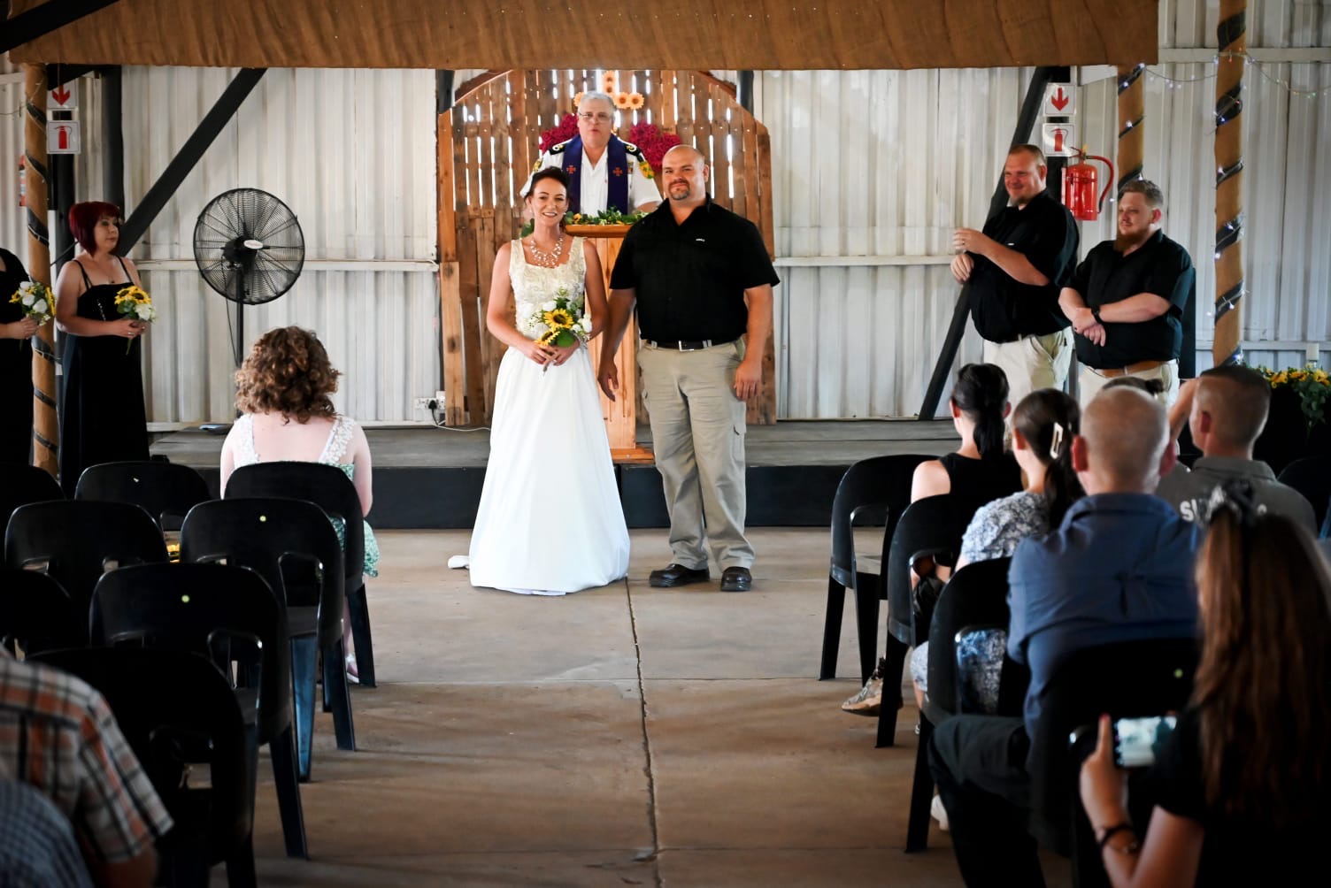 Wedding ceremony by Dr. Gerrit Rademeyer in Montagu